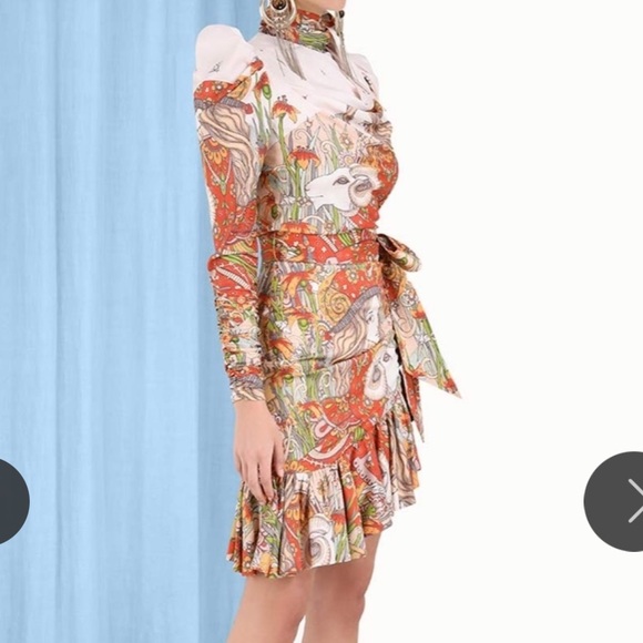 NWT Zimmermann KALEIDOSCOPE WRAP TIE SKIRT - Picture 2 of 11